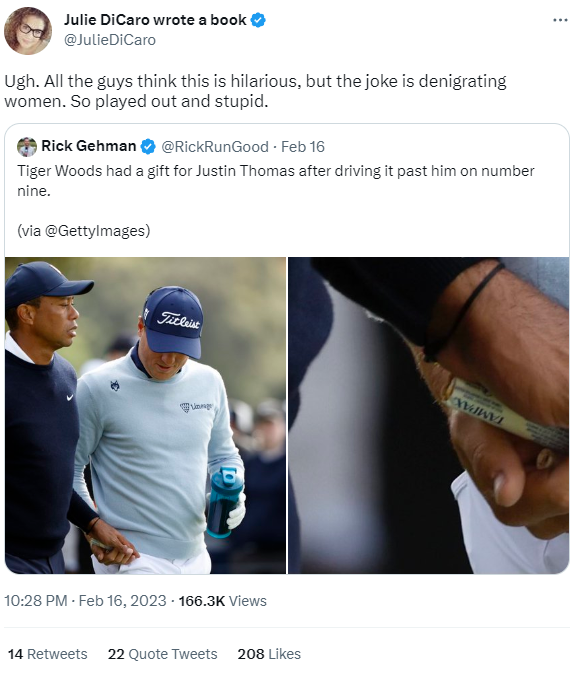 tiger woods outrage