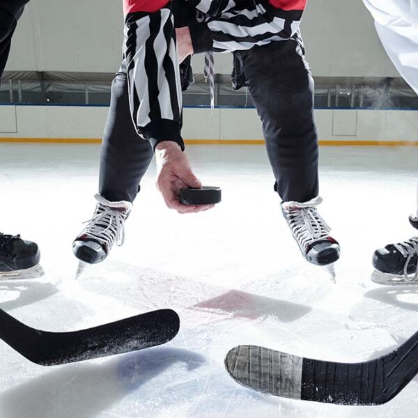 hockey faceoff puck